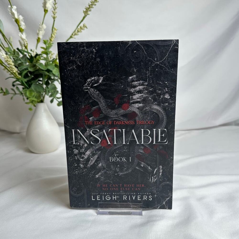 Insatiable Leigh Rivers OOP Original Indie Paperback Dark Romance Great Used